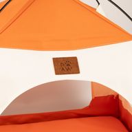 Paw Bed - Beige & Orange Tent - 58x58x48cm