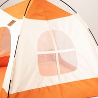 Paw Bed - Beige & Orange Tent - 58x58x48cm