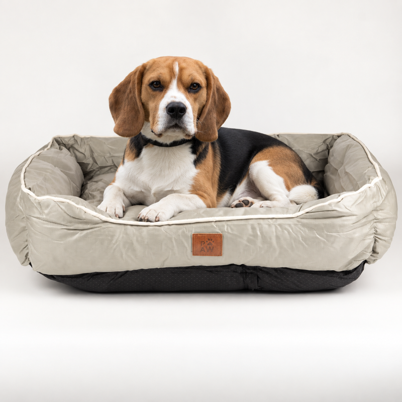 Paw Bed - Medium Khaki Biege - 70x60x15cm