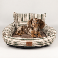 Paw Bed - Small Sofa - Brown Stripes - 50x50x26cm