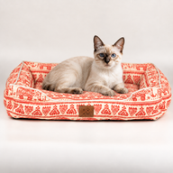 Paw Bed - Lucky Elephant - Red 60x50x14cm