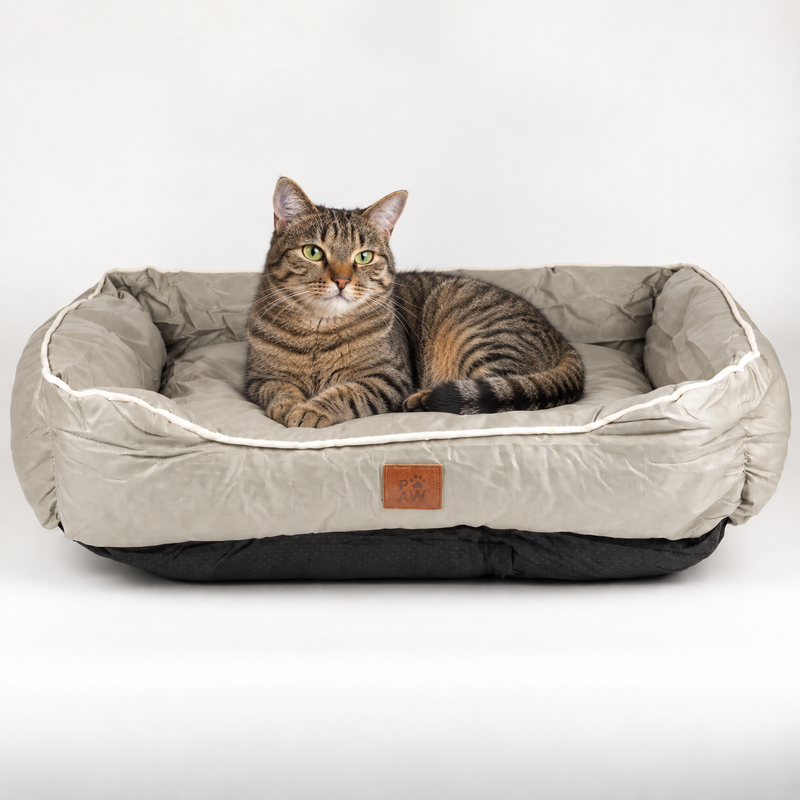 Paw Bed - Medium Khaki Biege - 70x60x15cm