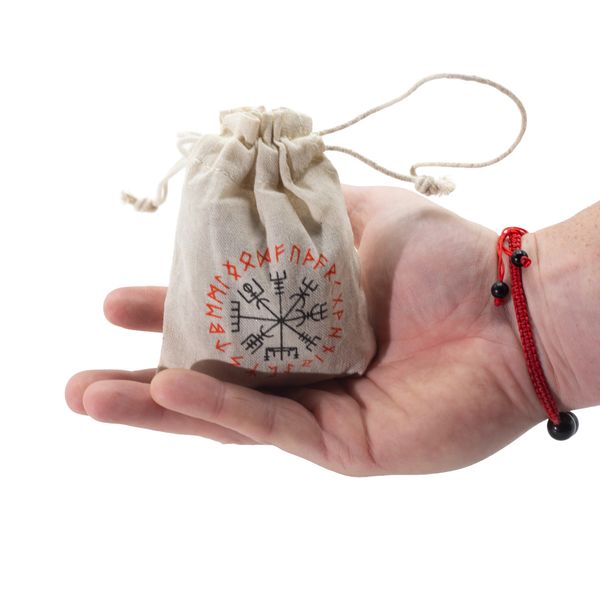Flat Runes Stone Set in Pouch - Tigereye