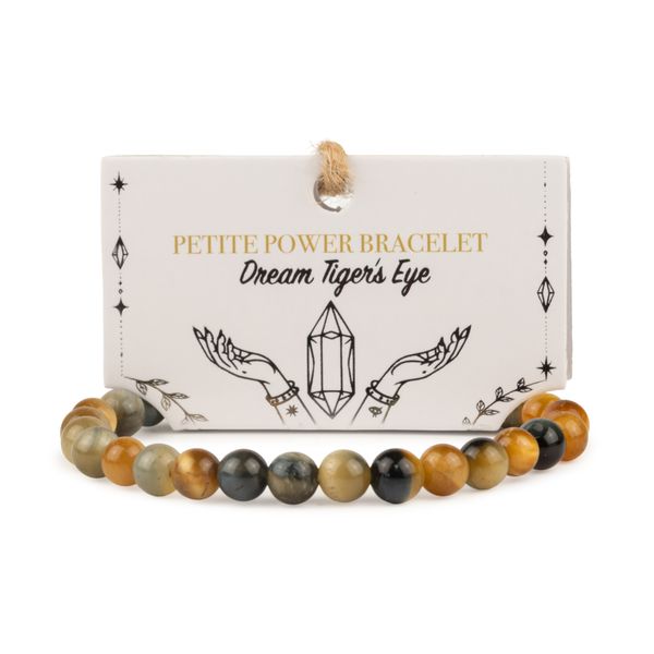 Petite Power Bracelet (17cmx6mm) - Dream Tiger's Eye