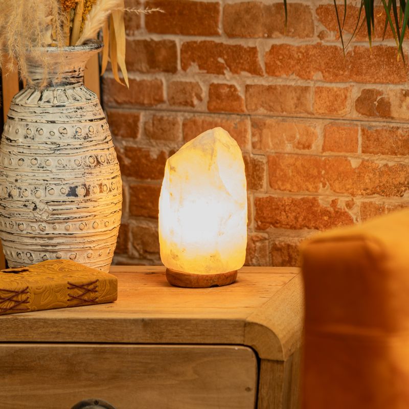 Crystal Rock Himalayan Salt Lamp - & Base apx 2-3kg