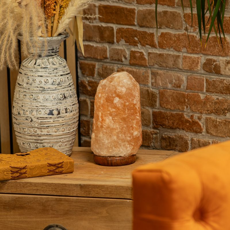 Quality Natural Salt Lamp - & Base apx 3-5kg