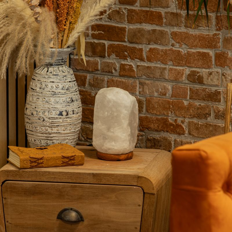 Crystal Rock Himalayan Salt Lamp - & Base apx 3-5kg