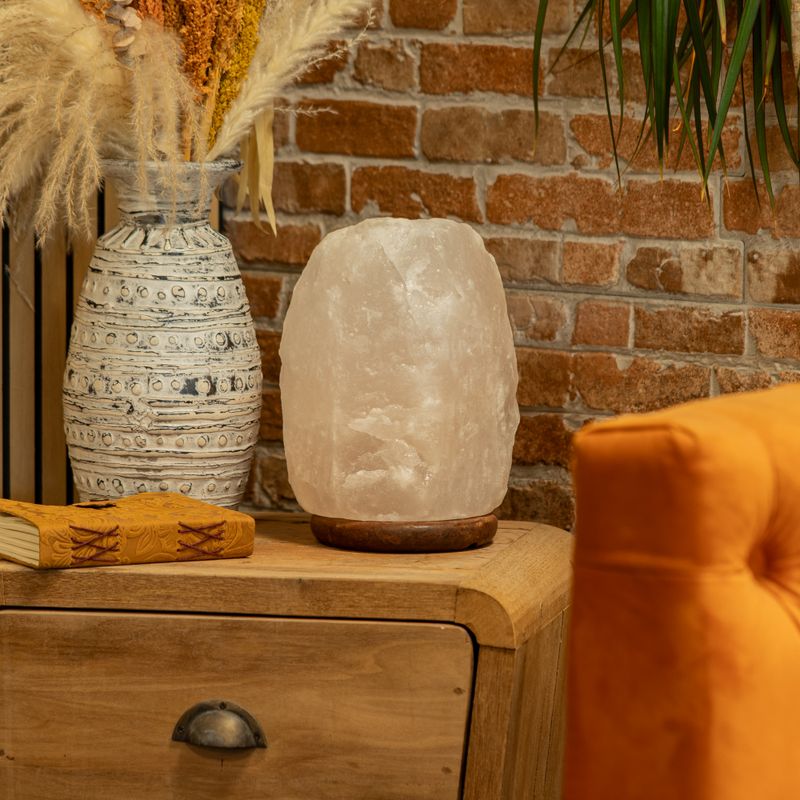 Crystal Rock Himalayan Salt Lamp - & Base apx 8-10kg