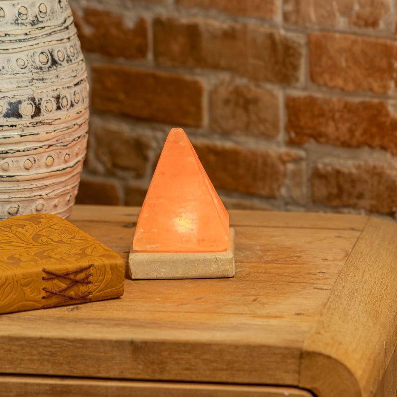 Quality USB Pyramid Salt Lamp - 9 cm (single)