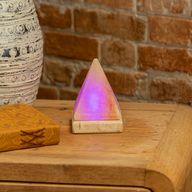 Quality USB Pyramid Salt Lamp - 9 cm (multi)
