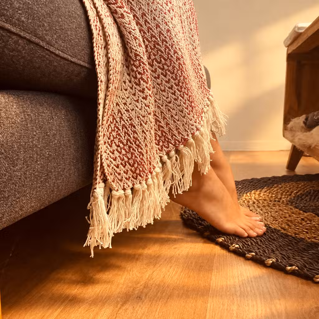 Comfortable boho cotton throws