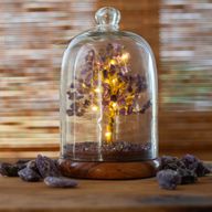 Gemstone Dome Garden - Amythist & LED lights - 200 chipstones
