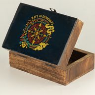 Medium Enamelled Box - Compass of Life
