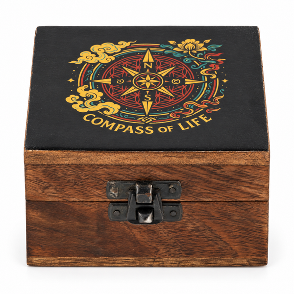 Small Enamelled Box - Compass of Life