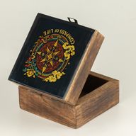 Small Enamelled Box - Compass of Life