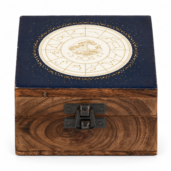 Small Enamelled Box - Aquarius