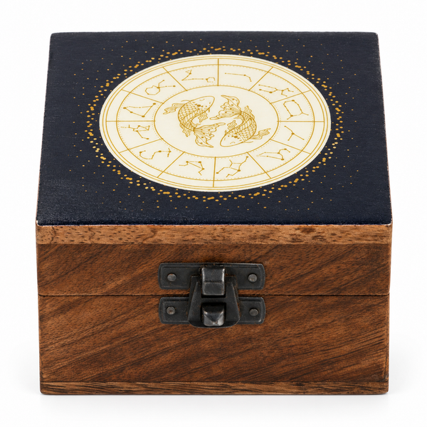 Small Enamelled Box - Pisces
