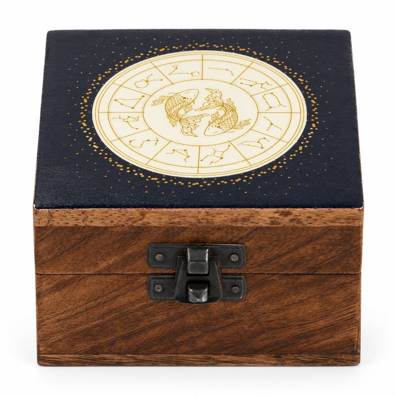 Small Enamelled Box - Pisces