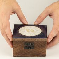 Small Enamelled Box - Pisces