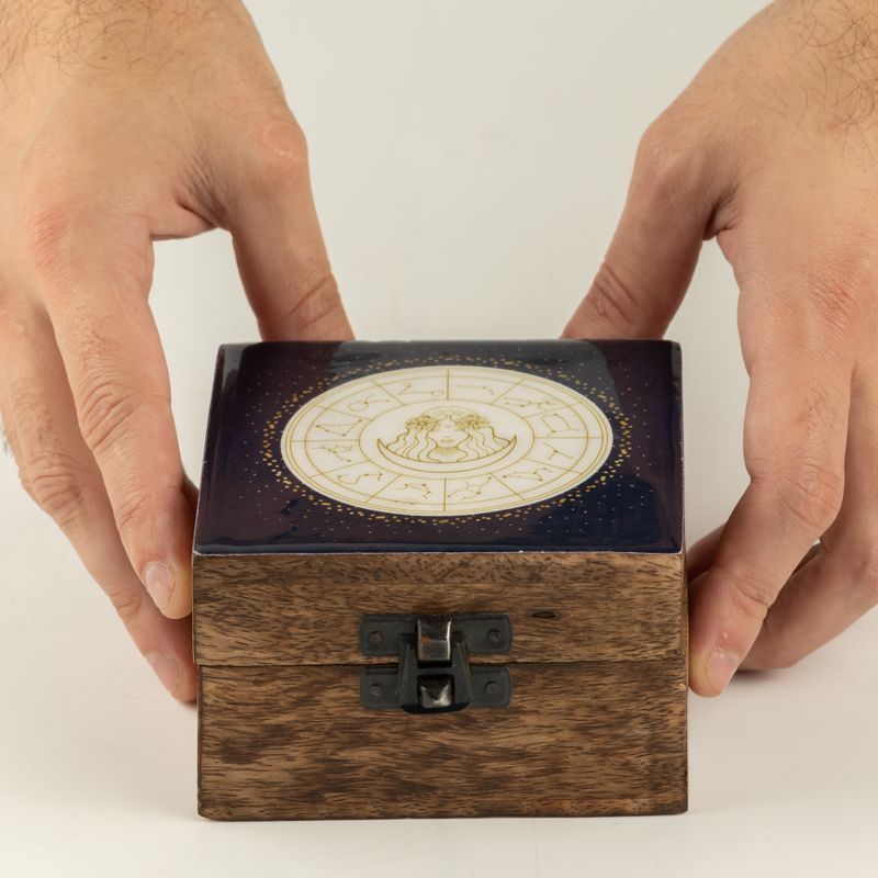 Small Enamelled Box - Virgo