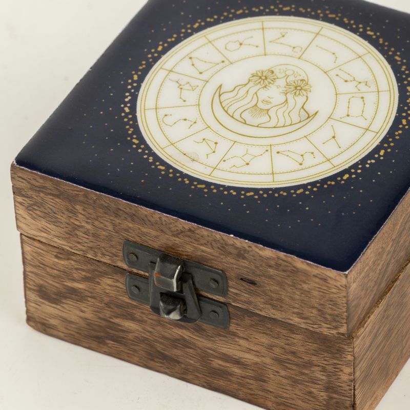 Small Enamelled Box - Virgo