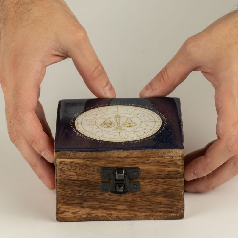 Small Enamelled Box - Libra