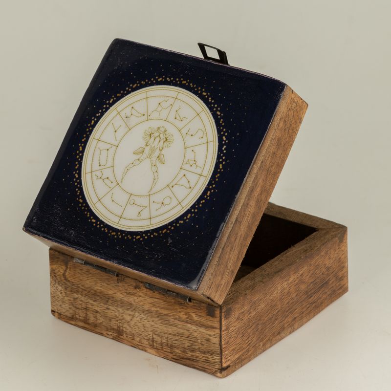 Small Enamelled Box - Capricorn