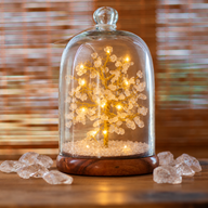 Gemstone Dome Garden - Quartz Crystal & LED lights - 200 chipstones