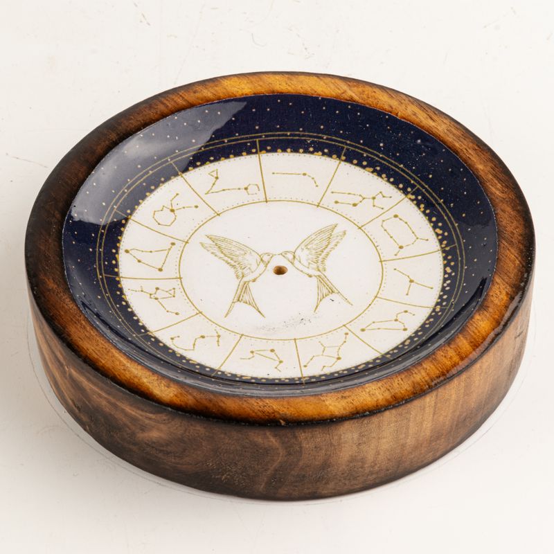 Stars Sign Mini Bowl & Incense Stick Holder - Gemini
