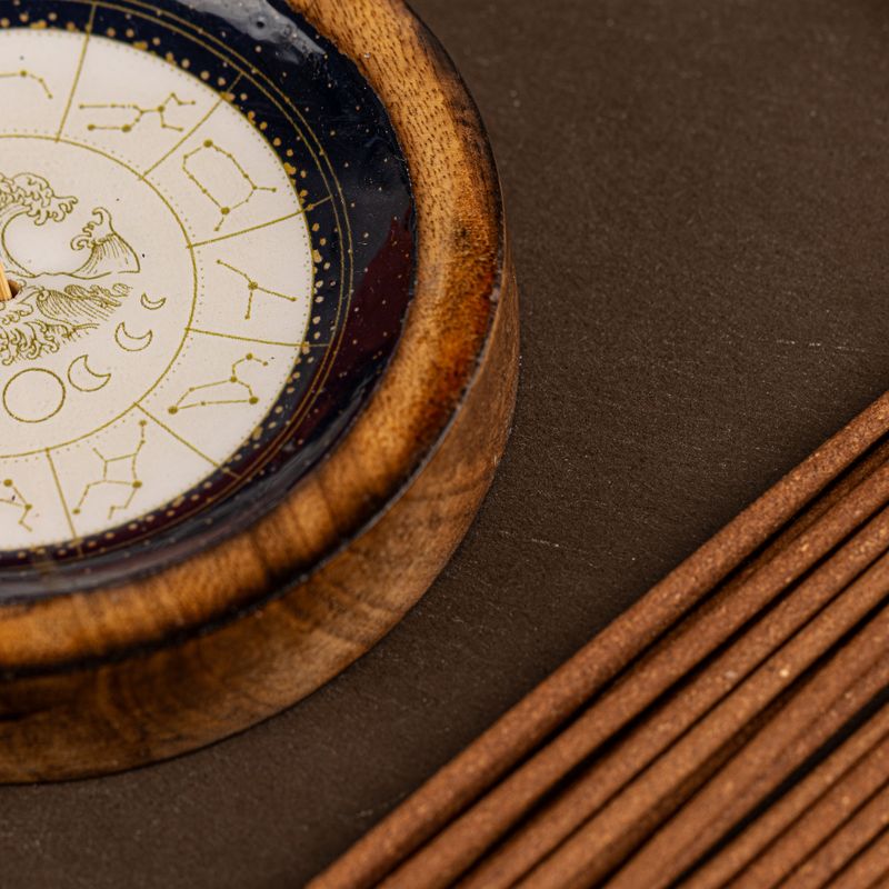 Stars Sign Mini Bowl & Incense Stick Holder - Sagittarius