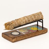 Large Sage Stick Heater Enamelled - The Sun