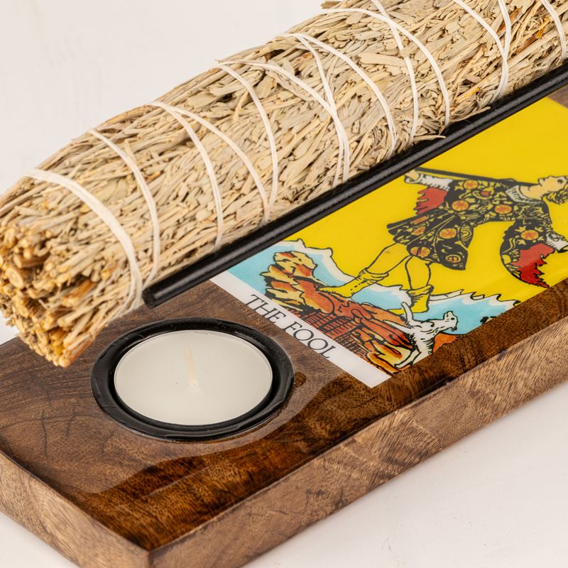 Large Sage Stick Heater Enamelled - The Fool