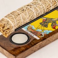 Large Sage Stick Heater Enamelled - The Fool