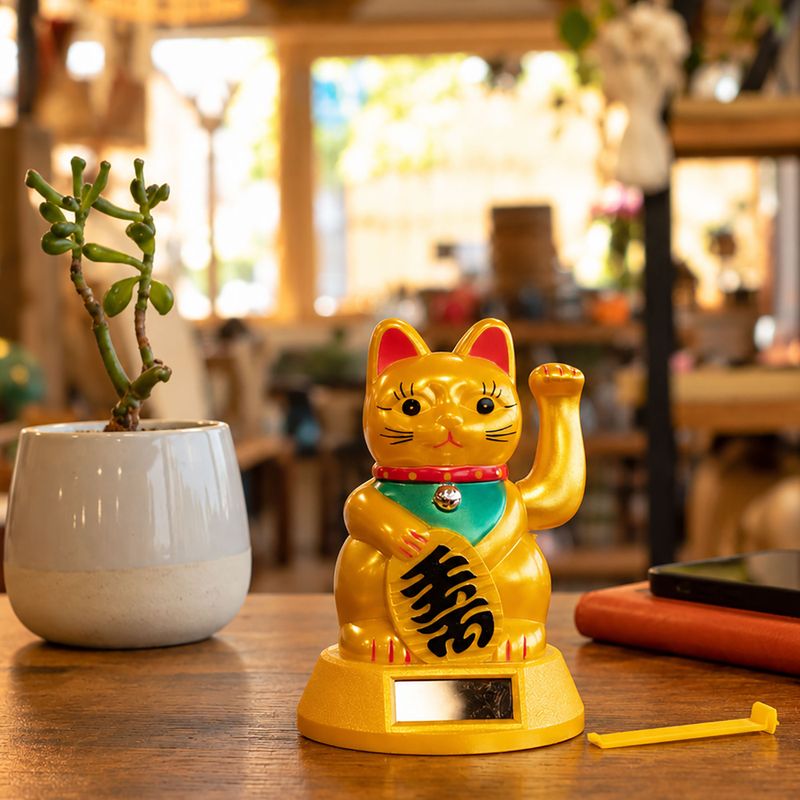 Solar Powered Money Cat