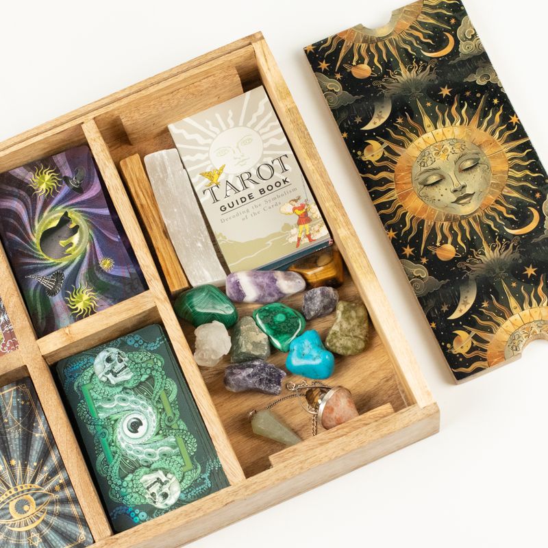 Sun Goddess Tarot Tray with Card Holder