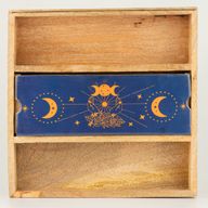 Blue Moon Phases Tarot Tray with Card Holder