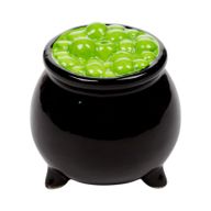 Spooky Witches Hat & Cauldron Ceramic Salt & Pepper Set