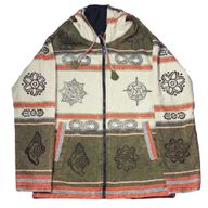 Medium - Nomad Sari Himalayan Soul Jacket - Mantra Green