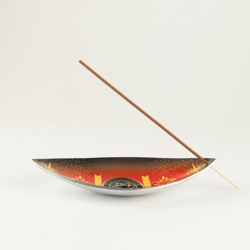 Enamel Incense Bowl - Aluminum - Pagan Triquetra
