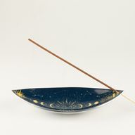 Enamel Incense Bowl - Aluminum - Zodiak Moon Phases