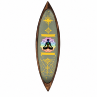 Enamel Incense Bowl - Mango Wood - Chakra