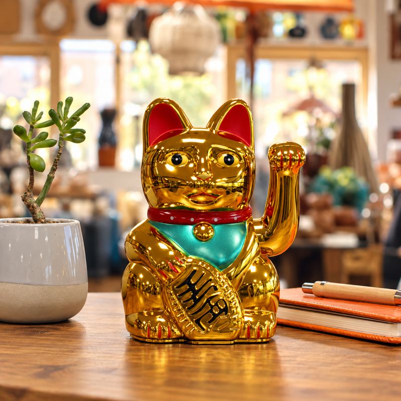 Very Gold Money Cat - 15cm