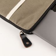 Canvas Travel Laptop Pouch - Olive