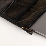 Stonewash Travel Laptop Pouch - Charcoal