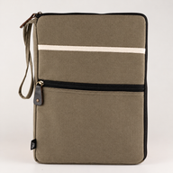 Canvas Travel Laptop Pouch - Olive