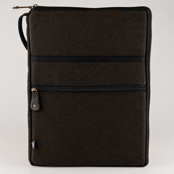 Stonewash Large Laptop Pouch - Charcoal - 30x40cm