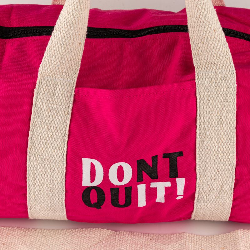 Don't Quit Gym Bag - Cherry Pink
