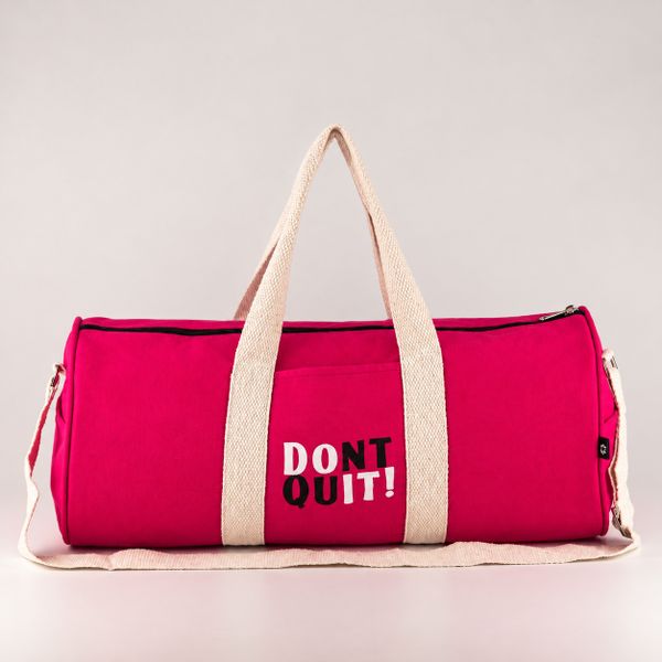 Don't Quit Gym Bag - Cherry Pink