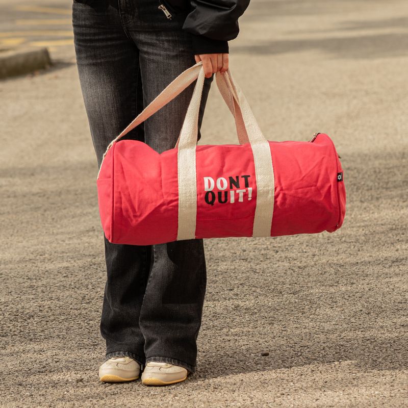 Don't Quit Gym Bag - Cherry Pink