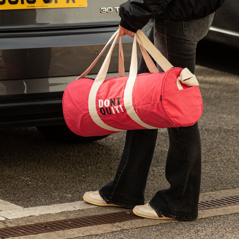Don't Quit Gym Bag - Cherry Pink